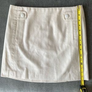 J. Crew Winter White Mini Skirt Size 2